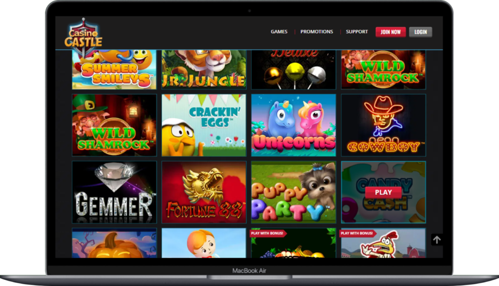 Máquinas tragamonedas en CasinoCastle en España
